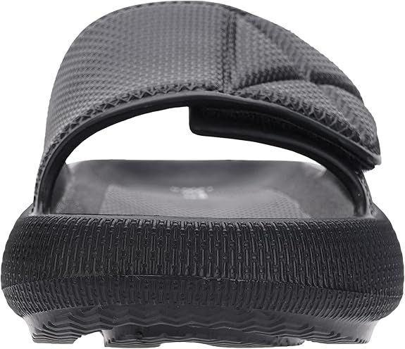 Joomra Slides for Women and Men Recovery Pillow Slippers Diabetic Sandals | Adjustable Strap | Dual Cushioned Thick Sole
